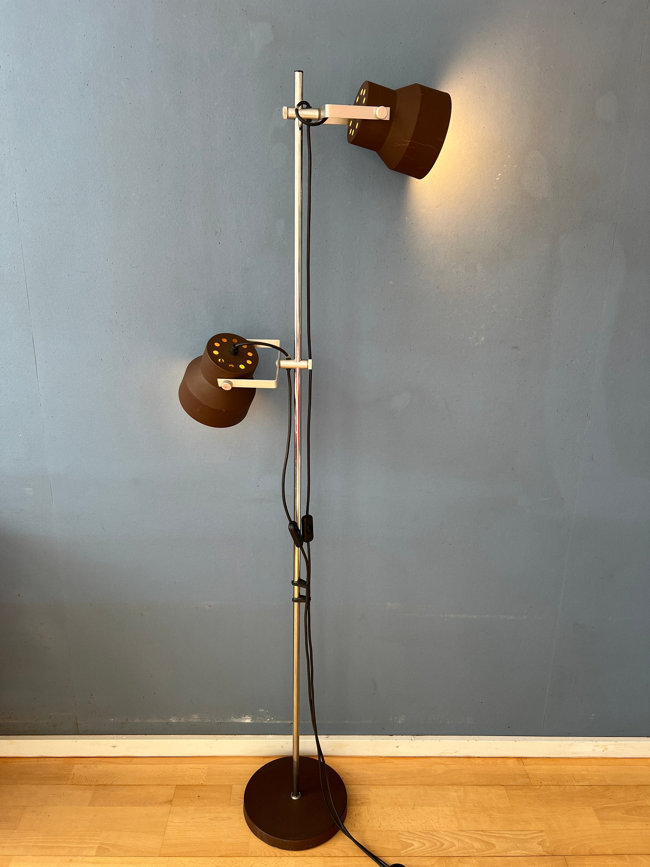 Bruine Anvia Mid Century Space Age Vloerlamp image 3