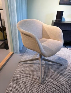 Muuto / Fiber Armchair / Swivel Base Grey/ Ecriture 240 image 8