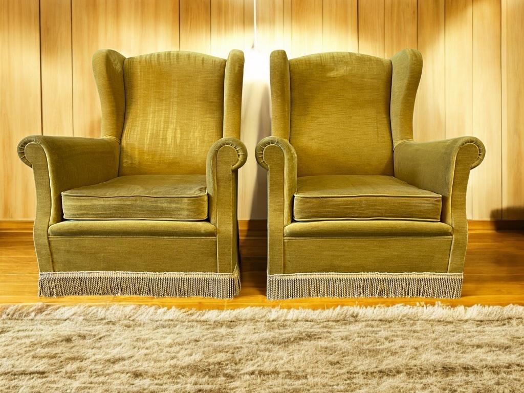 Set Van 2 Vintage Clubzetels / Fauteuils / Éénzitten image 3