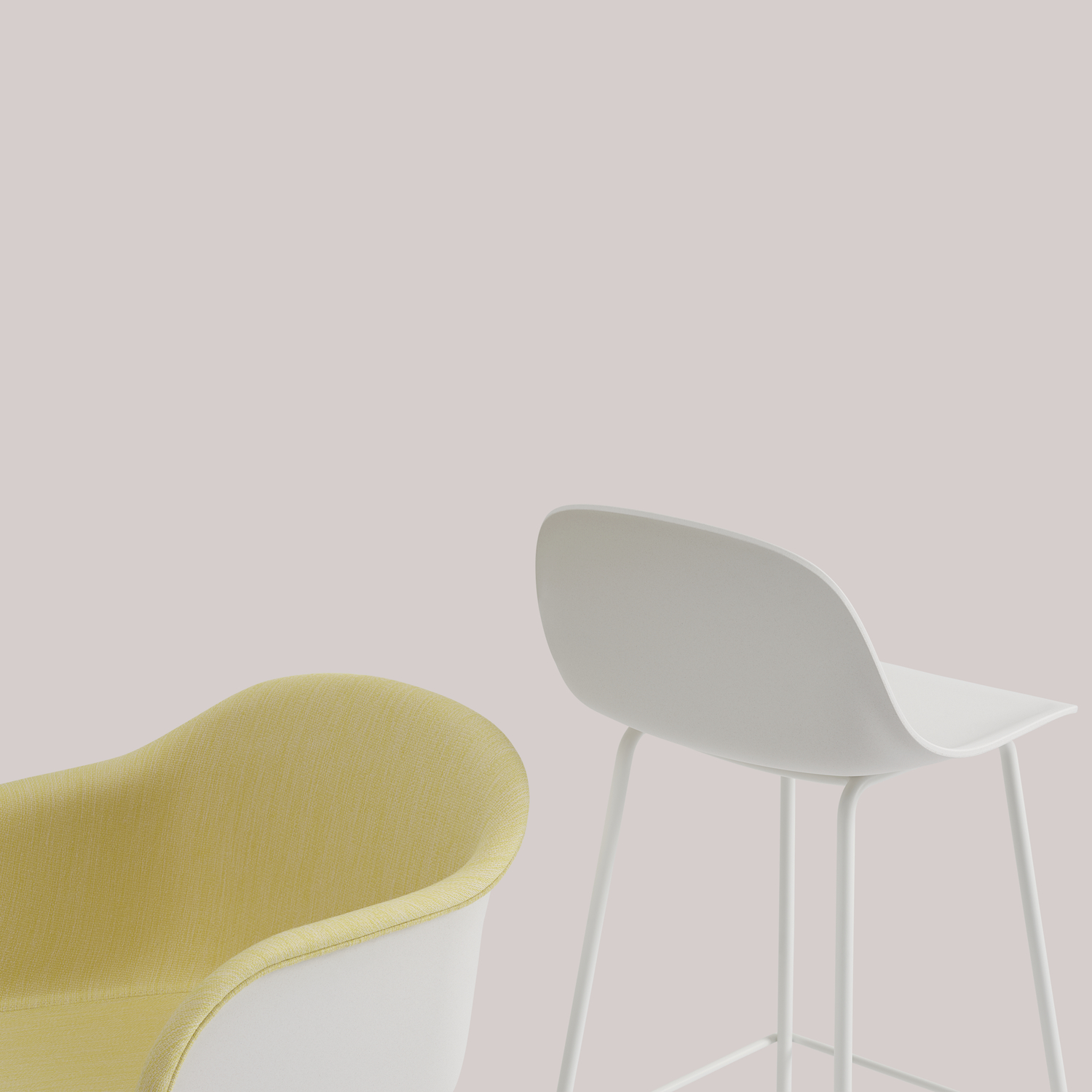 Muuto / Fiber Counter Stool / 65cm / Grey / Set Van 6 image 7