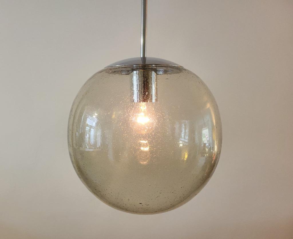 Vintage Rookglazen Globe Van Doria Leuchten image 4
