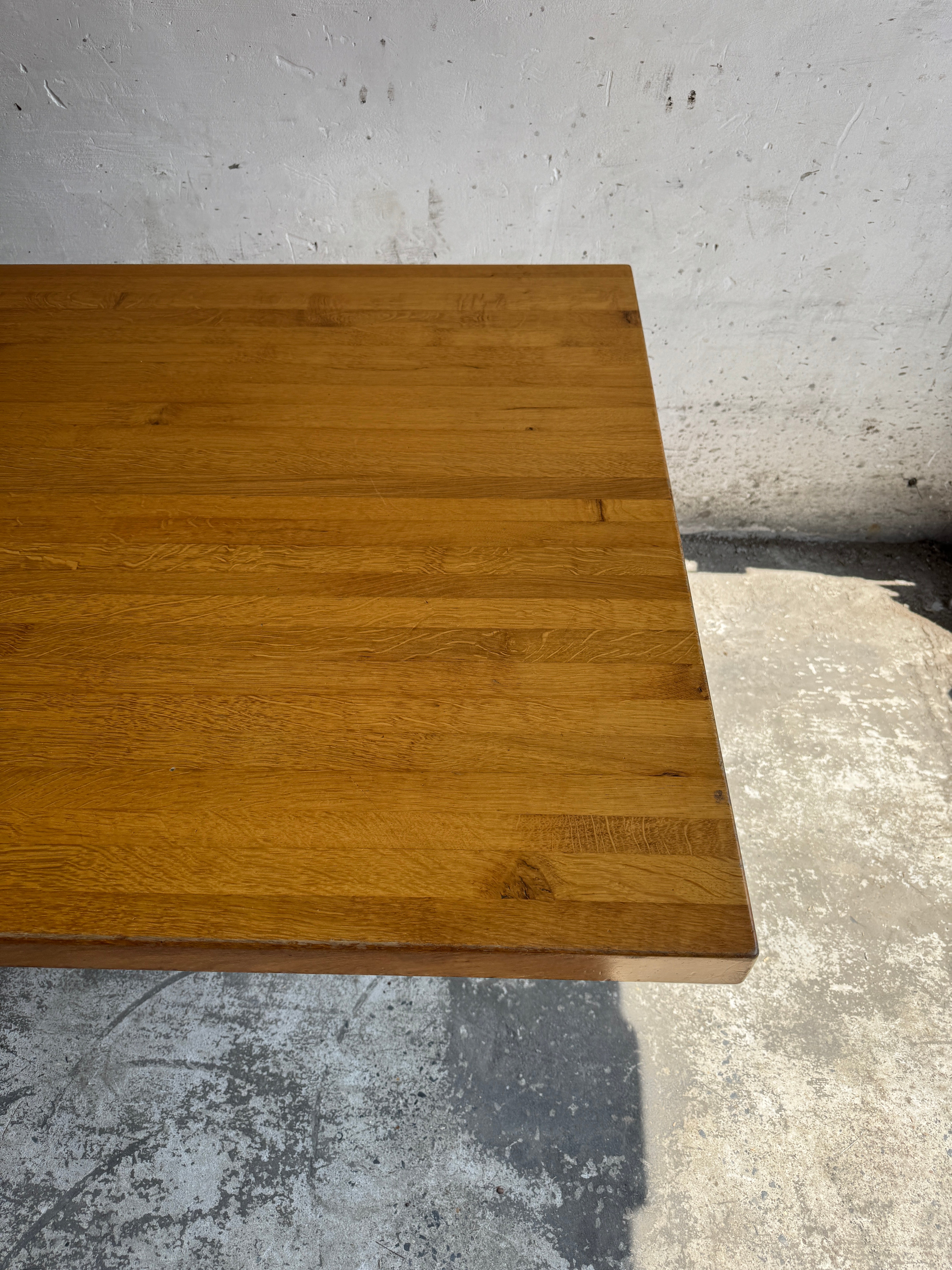 Geometric Brutalist Dining Table, 1980s image 14