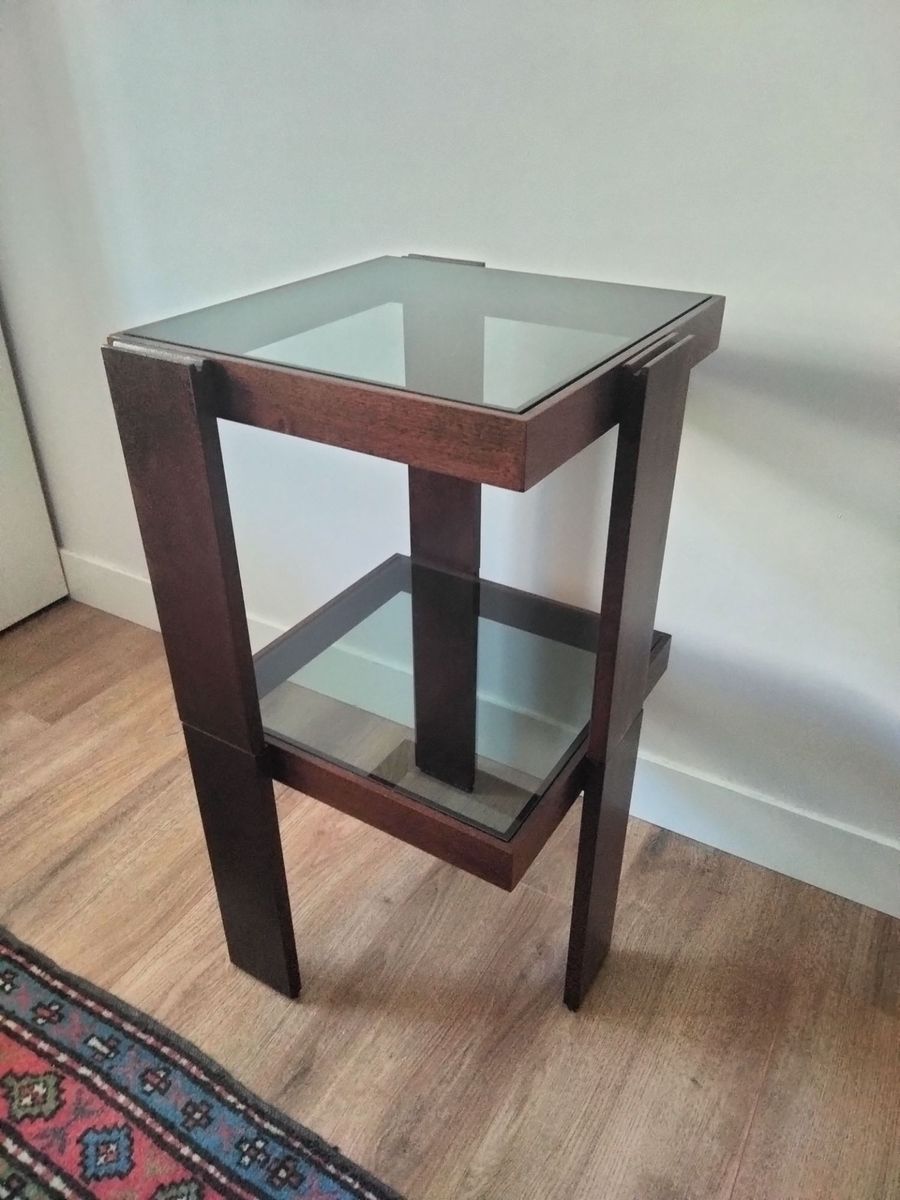 Houten Modulaire Vintage Bijzettafeltjes image 4