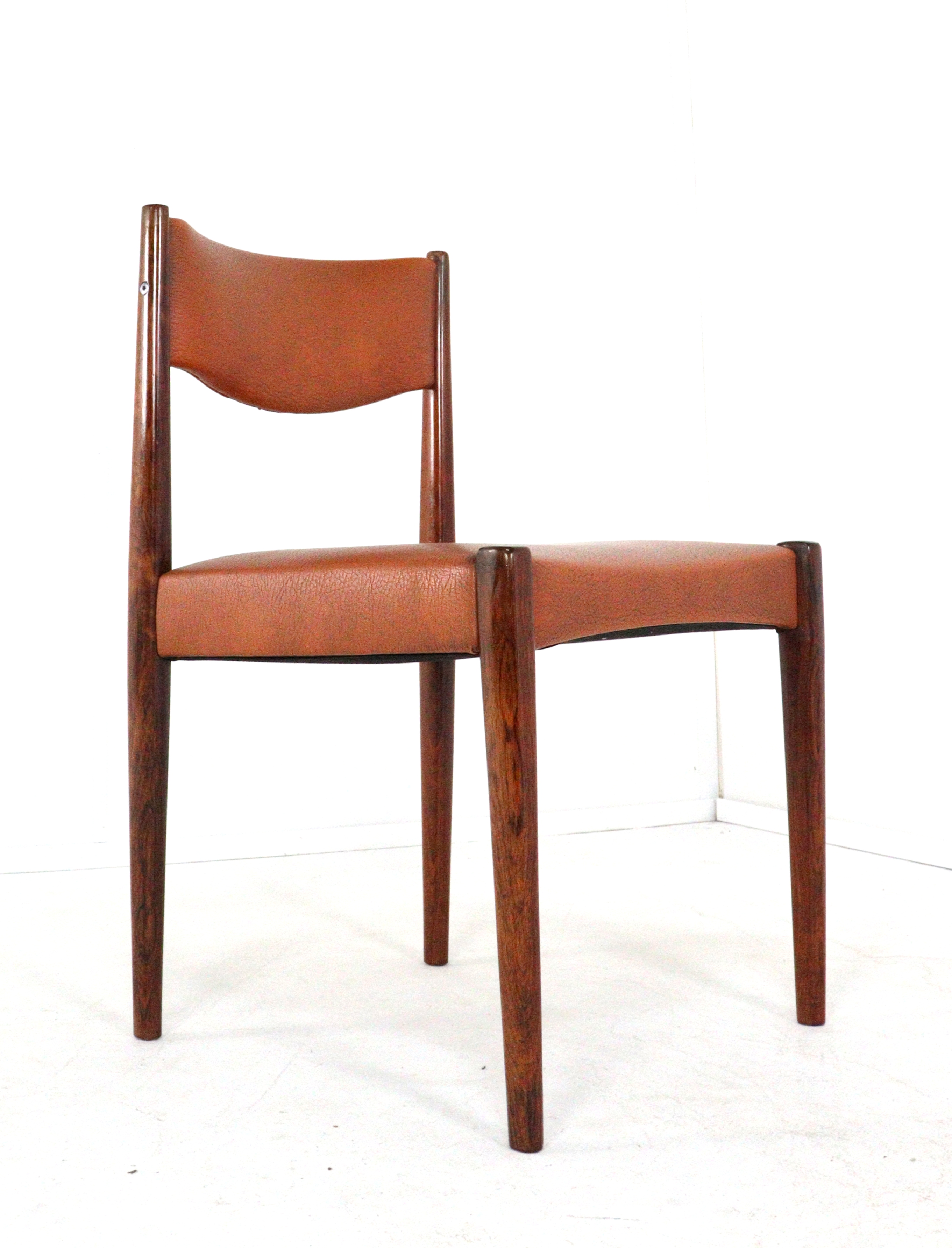 Set 6 Palissander Eetkamerstoelen Stoelen Vintage 'cellemuiden' image 3