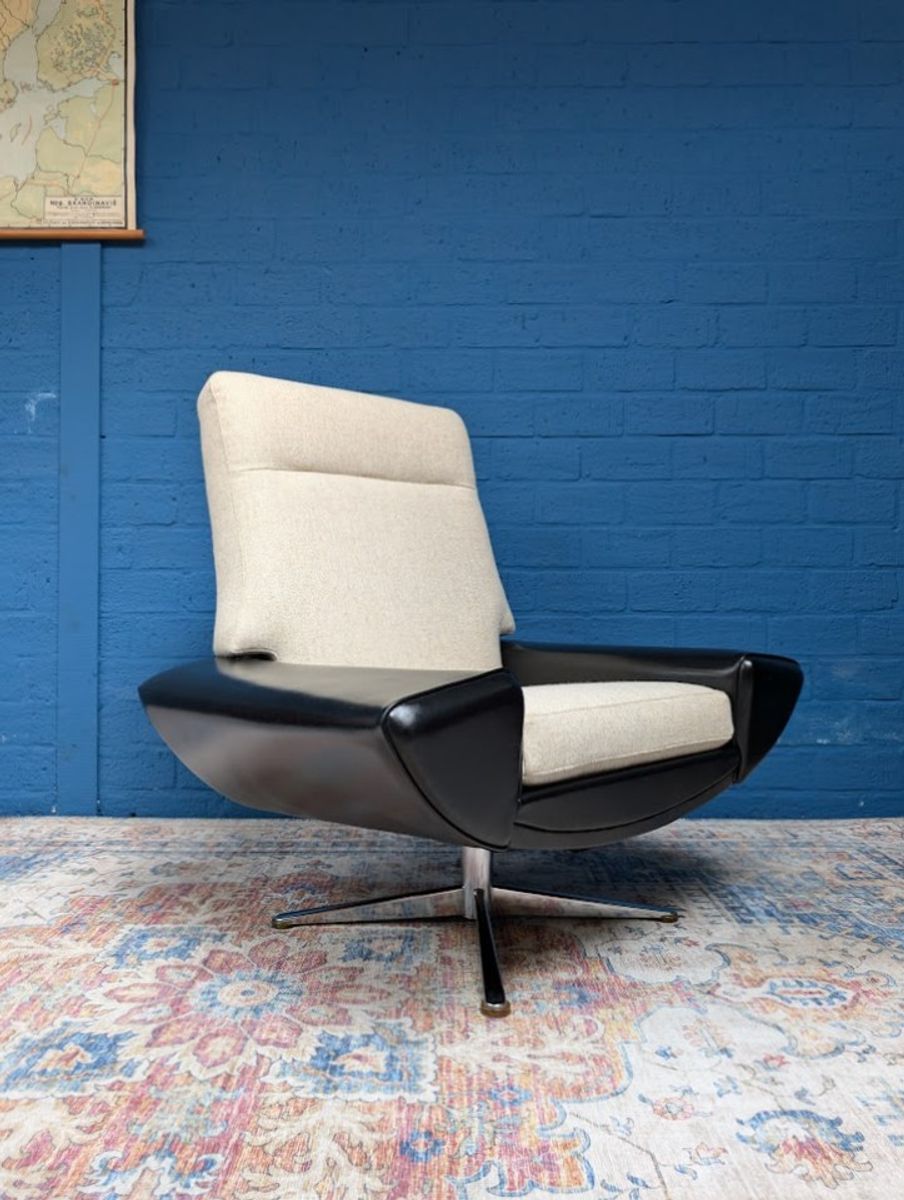 Vintage Space-age Deens Design Fauteuil, Johannes Andersen Jaren '60 image 5