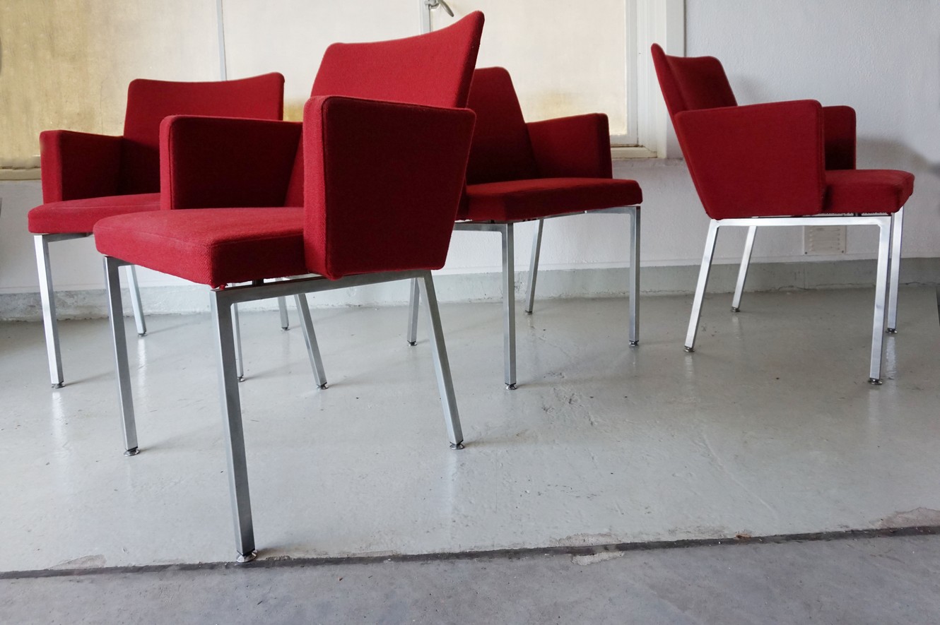 Armstoelen Van Hein Salomonson Voor Ap Originals, Set Van 4 - Moet Hergestoffeerd image 4
