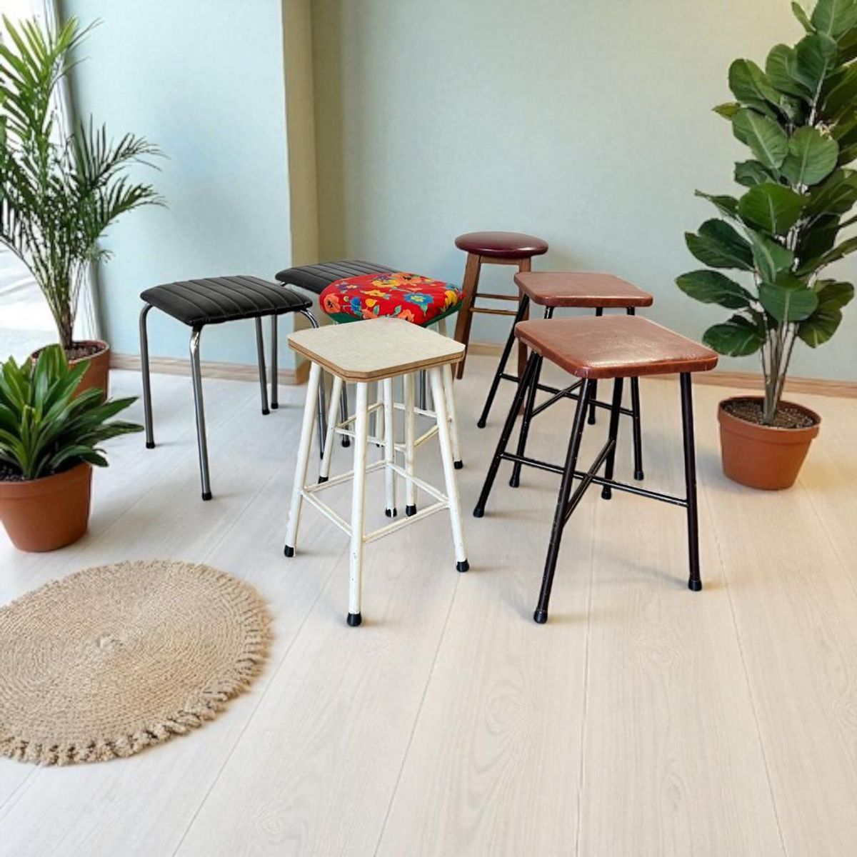 Vintage Krukje / Stoeltje / Tabouret image 2