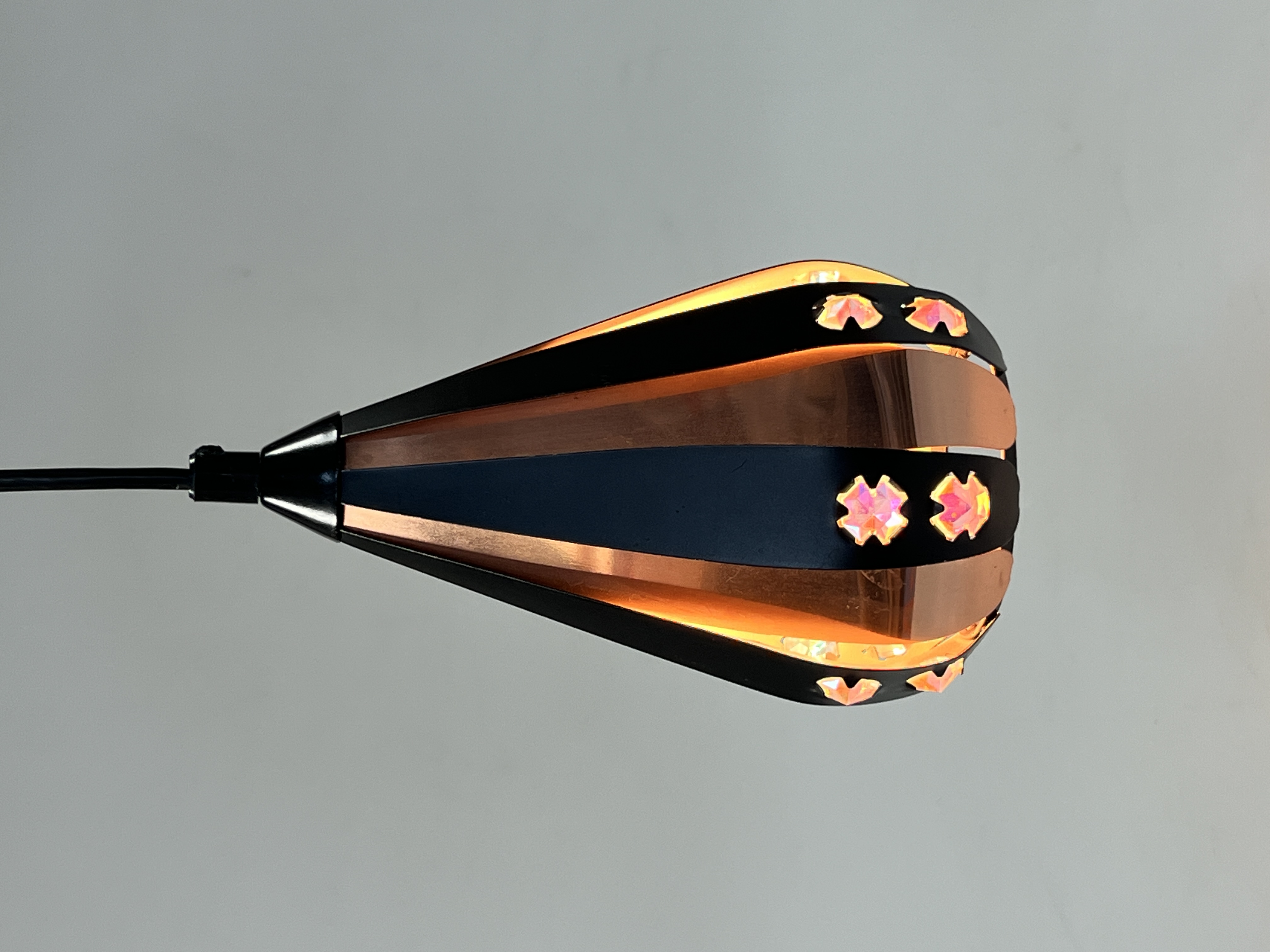 Vintage Druppel Hanglampje, Werner Schou, 1960's Denemarken image 2