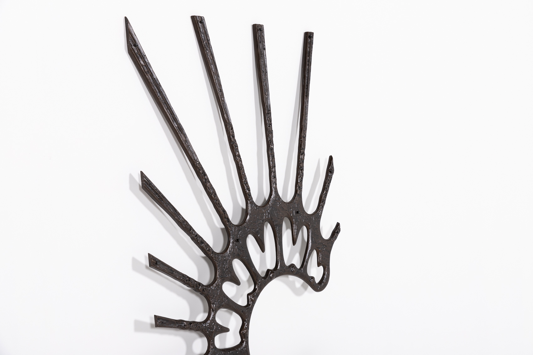 1980’s Sculptural Brutalist Door Fixture/wall Sculpture / Wanddecoratie / Muurdecoratie image 5