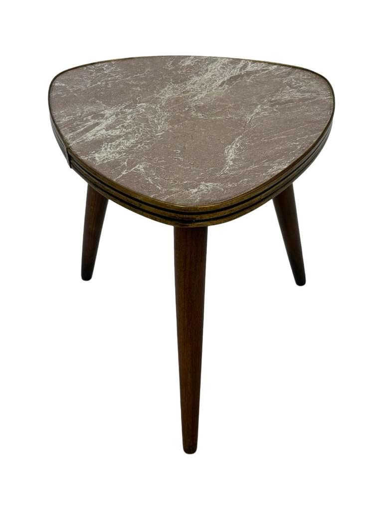 Vintage Plantentafeltje Bijzettafel Driepoot Jaren 60 Design image 15