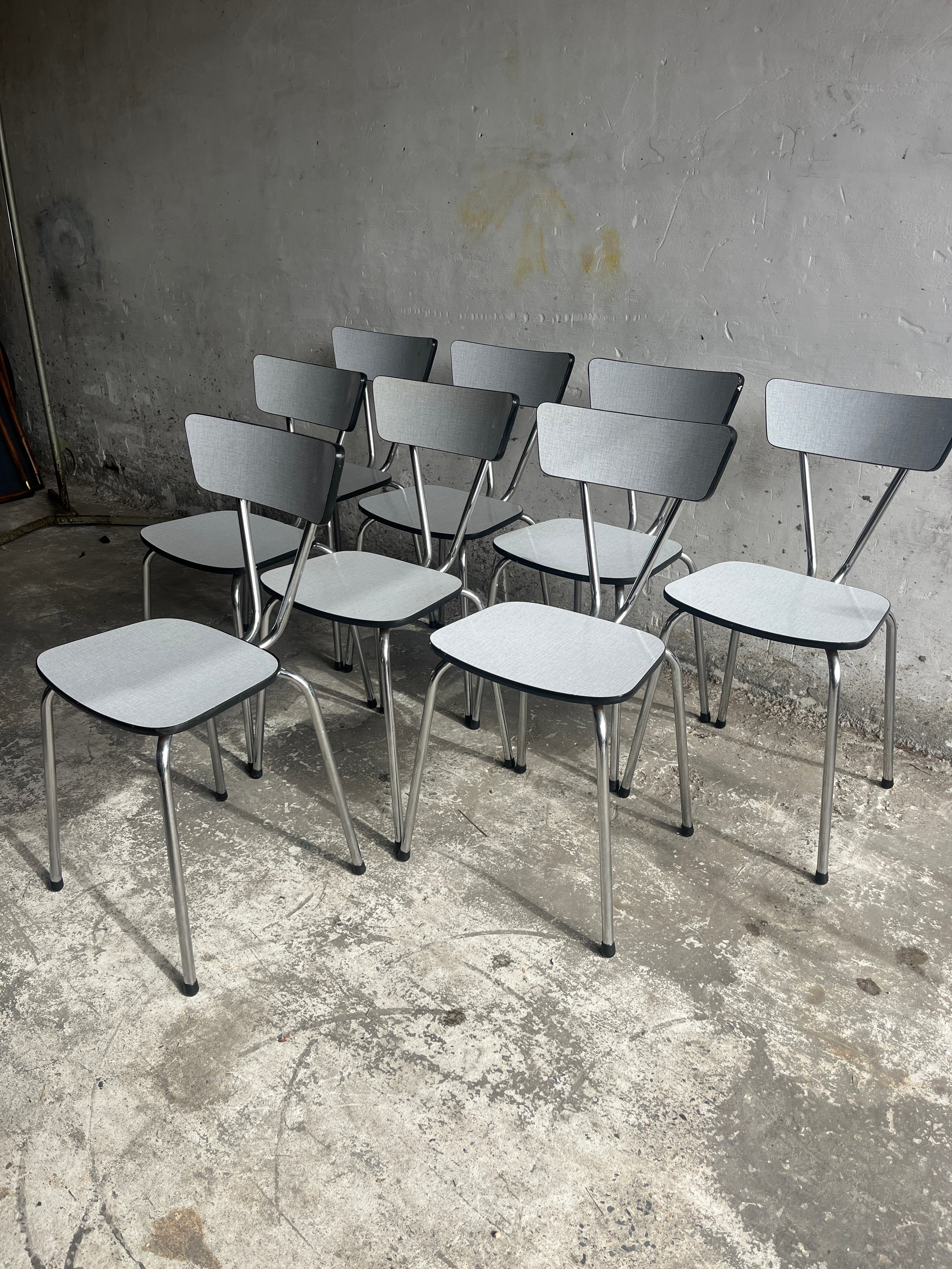 Set Of 8 Vintage Dining Chairs – 1960s Design image 3