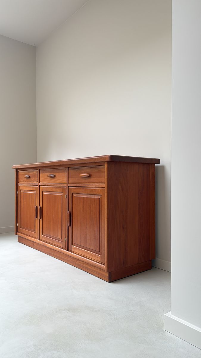 Vintage Houten dyrlund Kast / Dressoir image 6
