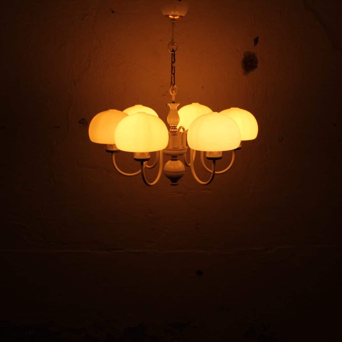 Mid-Century Melkglazen Bollamp image 7
