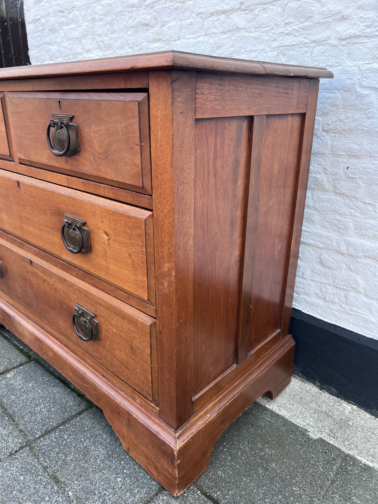 Antiek Engelse Ladekast Met 4 Lades, image 5