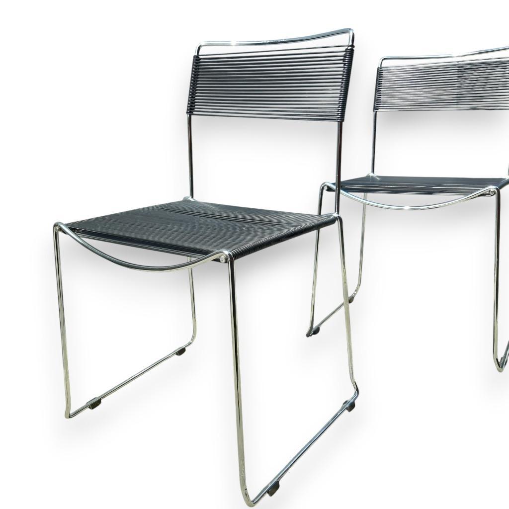 Paar Jodi Spaghetti Stapelbare Stoelen, Sintesi, Italië, 80s image 9
