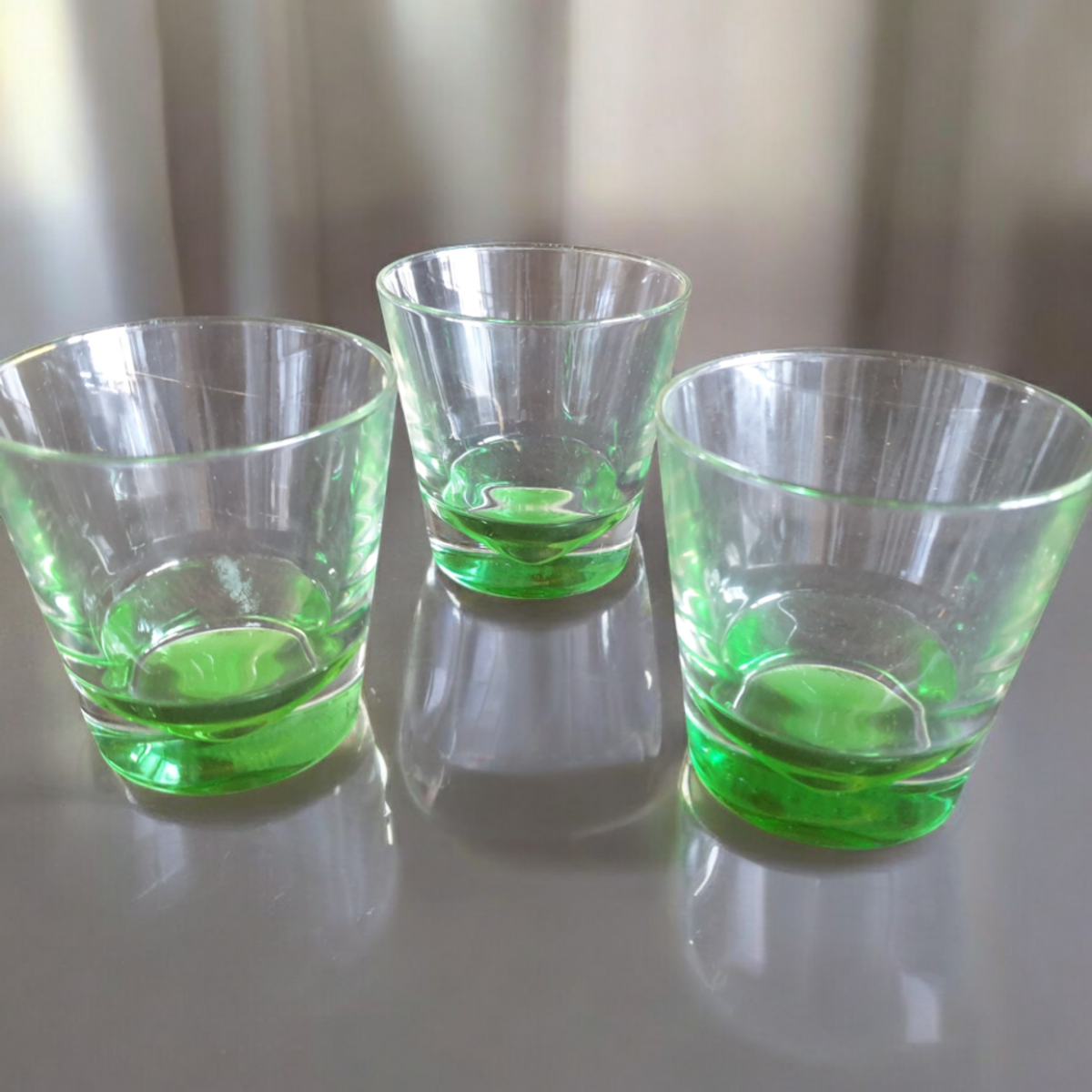 Vintage Design Glazen Groene Kegel In Bodem Holmegaard? 3 St image 4