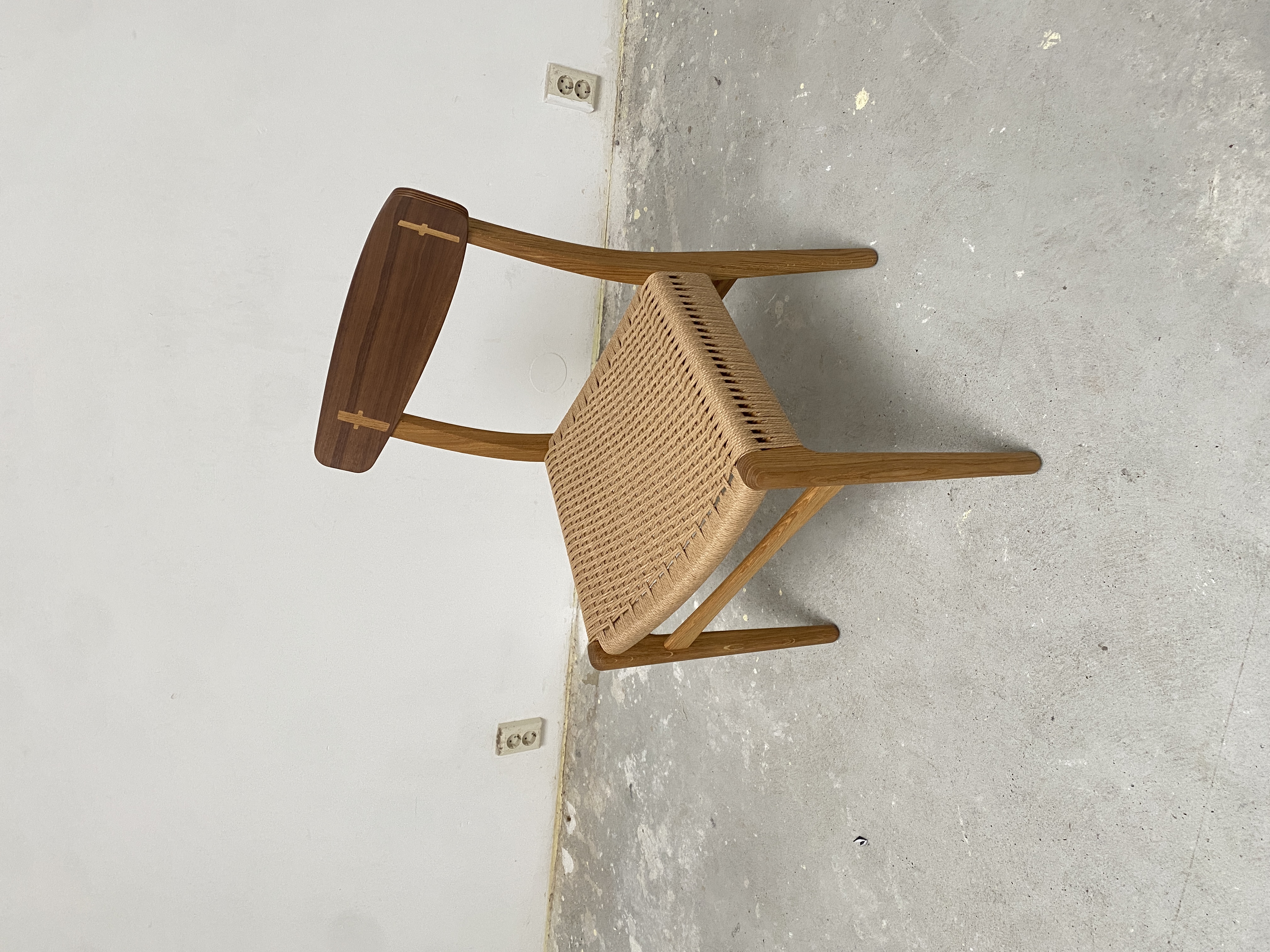 Carl Hansen & Sonch23 Stoel Walnut Oil/natural Paper Cord/oak Cover Cap image 2