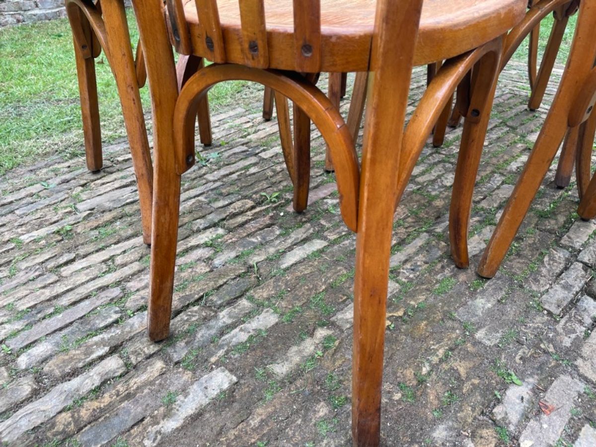 6 + 1 Baumann Bistrostoelen Keukenstoeln Café Stoelen Frans image 22