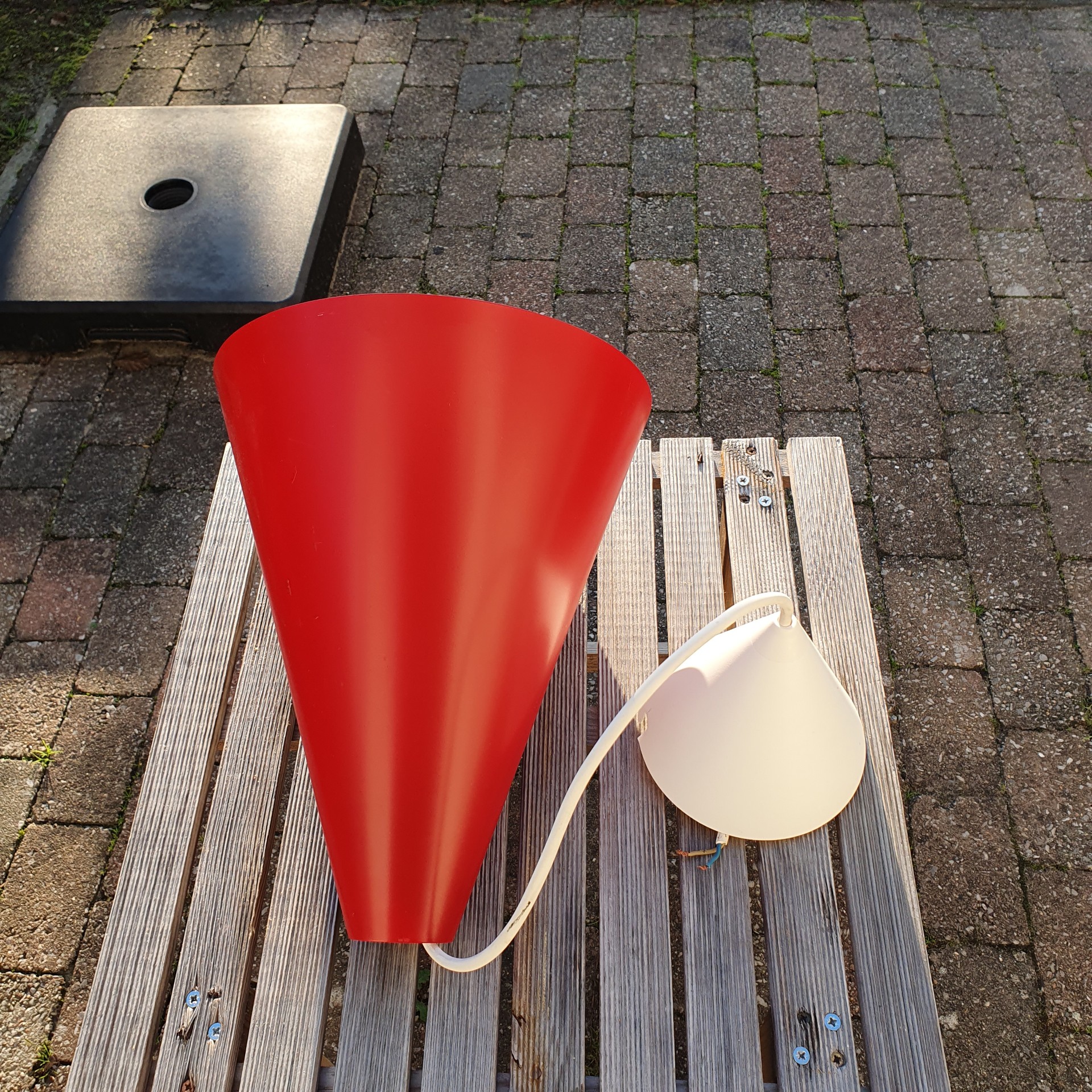 Vintage - Hanglamp - Kegelvorm - Rood - IKEA image 7