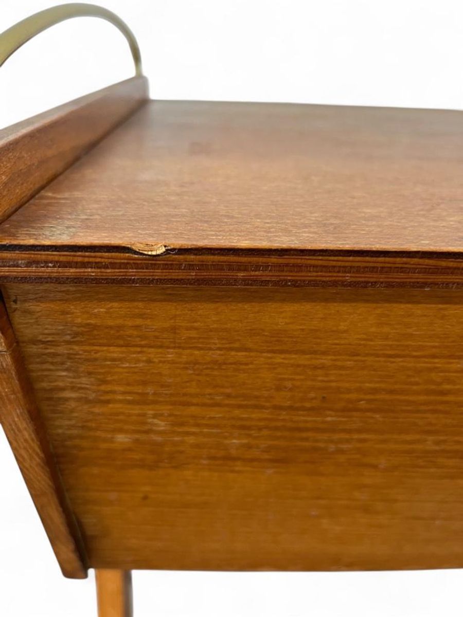 Vintage Naaikist Op Poten – Mid-century Opbergbox image 8