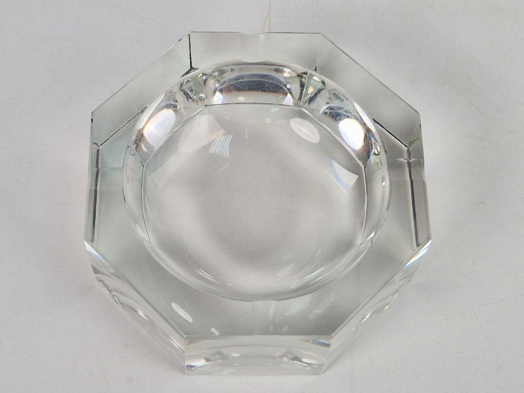 Mid-century Moser Kristallen Asbak Gemerkt ‘50 Kristal Rare image 12