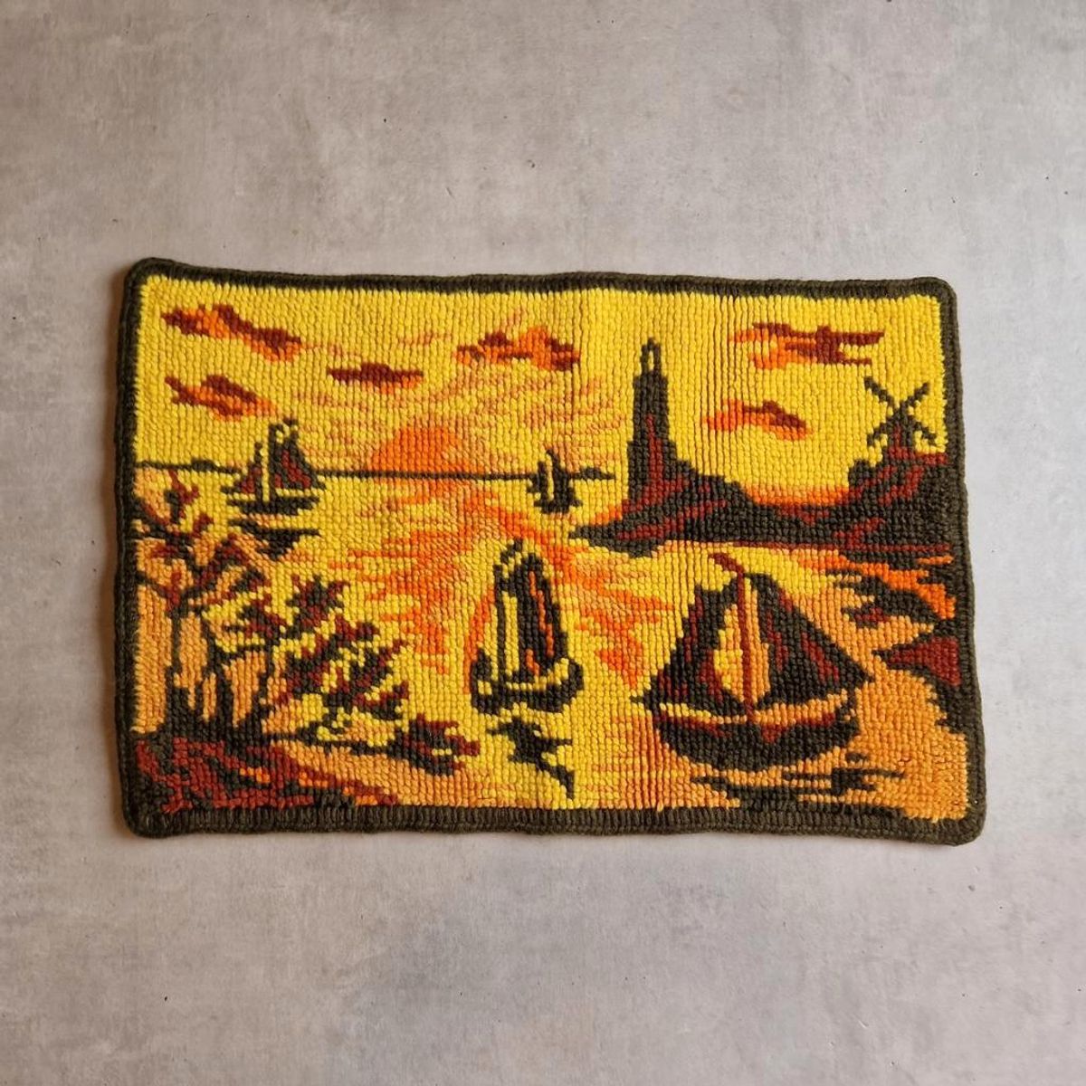 * Vintage Kleedje Retro Wandkleed Mat Wollen Kleedje image 2