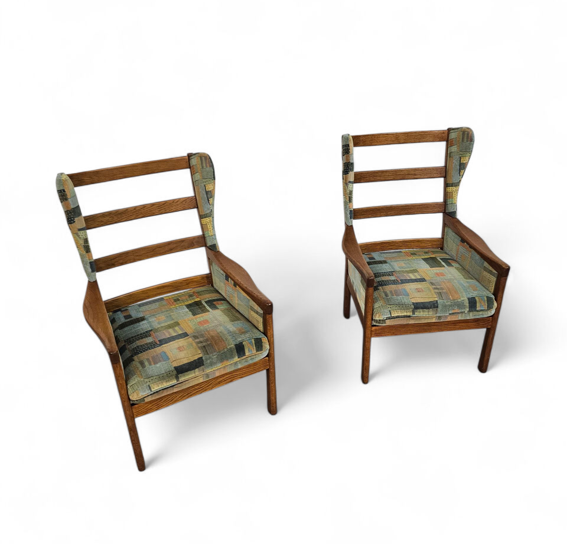 2 X Casala Wingback / Lounge / Armchair In Top Condition / 4 Small Cushions / 1960s image 19