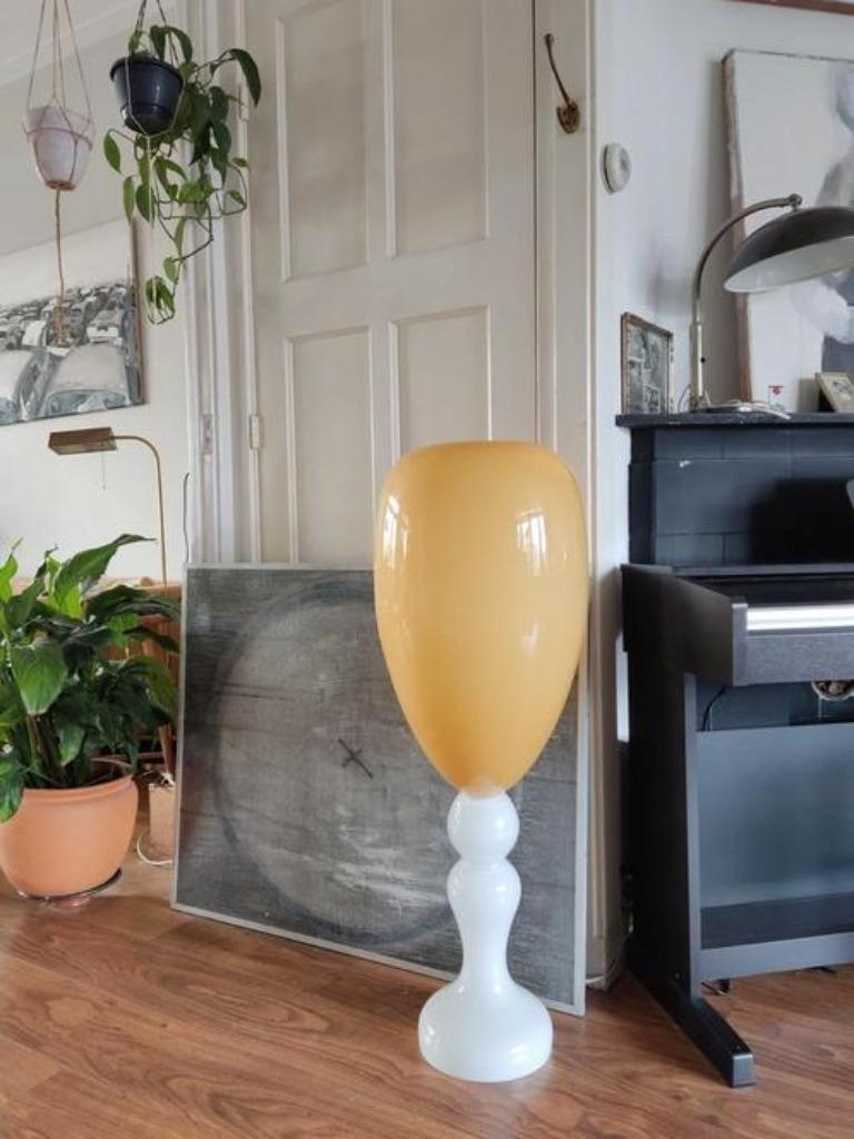 Kunst Object, Vintage Super Grote Glazen Sculptuur image 9