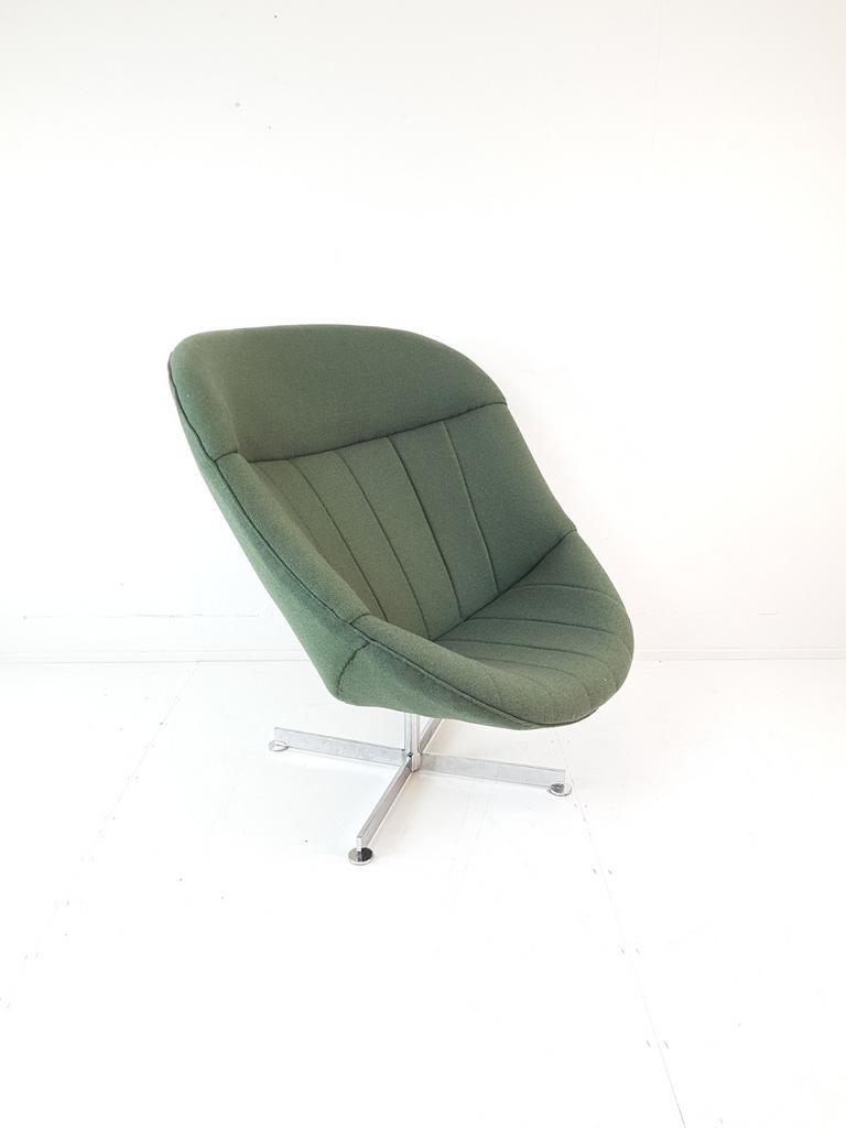 2 Rudolf Wolf Swivel Chair Modello Groen Ploegwool Fauteuils image 14