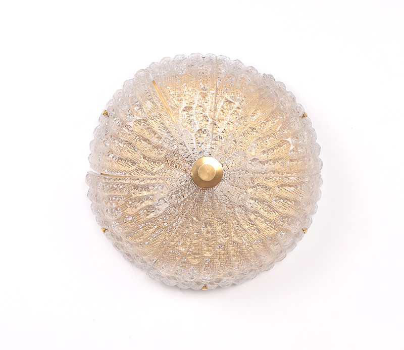 Carl Fagerlund Kristal En Messing Plafonnière, Lyfa 1960s image 4