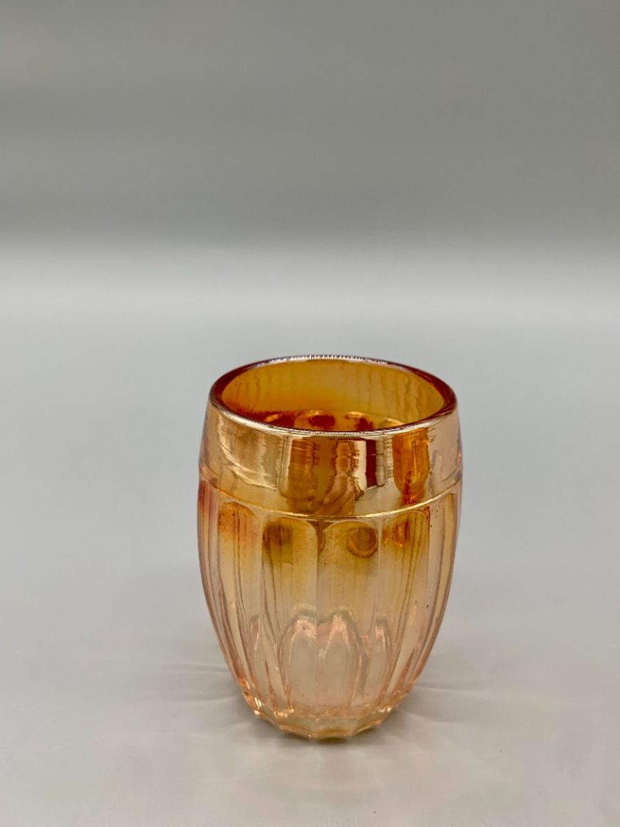 Franse Carnaval Iriserend Glas Waterkan En Glas Oranje image 7