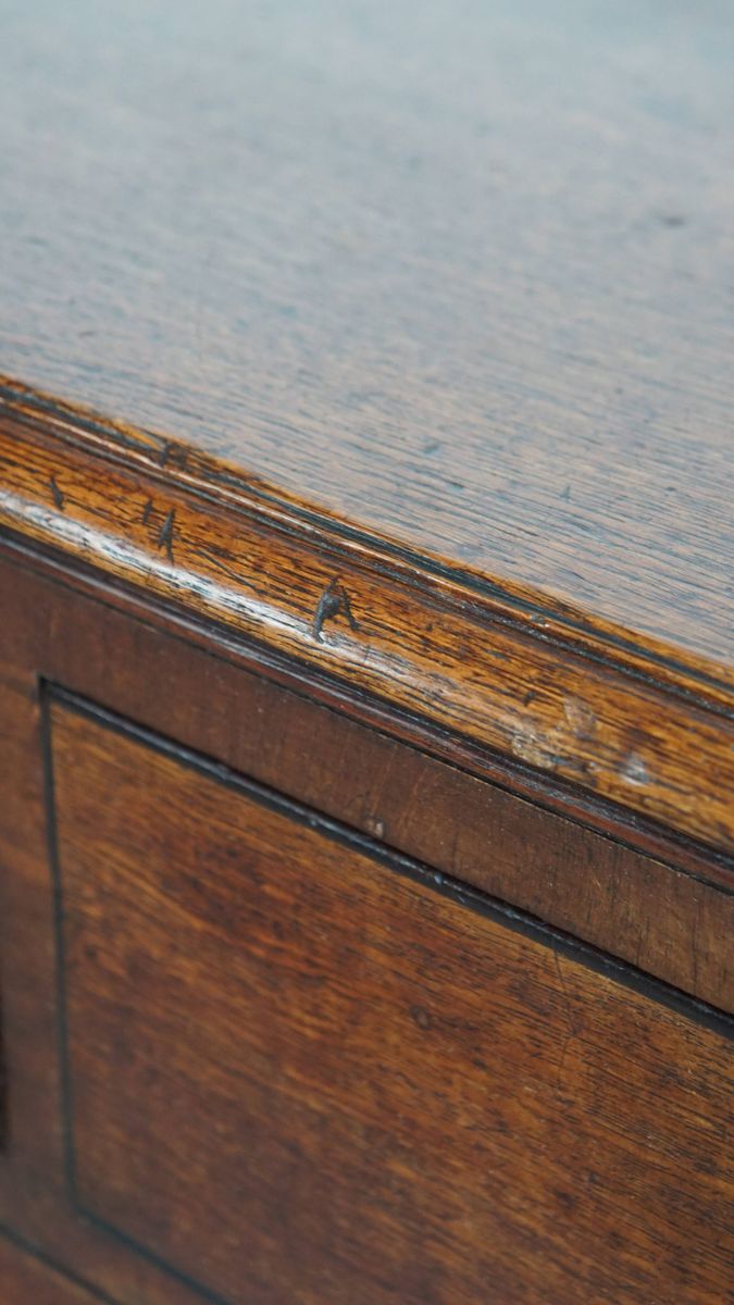 Niet Veel Voorkomende Klassieke Lage Antieke Engelse Ladekast/ Chest On Chest Uit De 18e Eeuw image 12