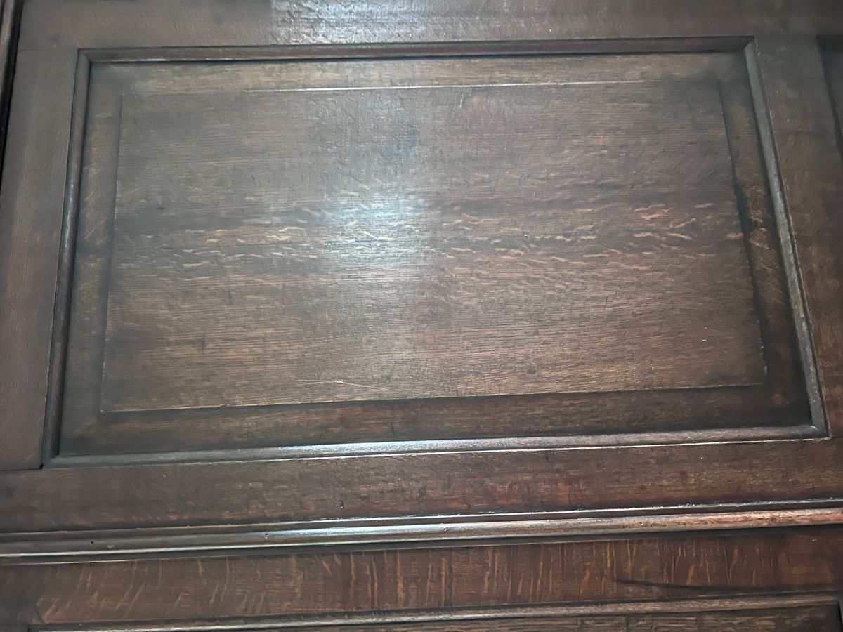 Antiek Engels Eiken Kledingkast/ Hang/ Leg Kast, image 4