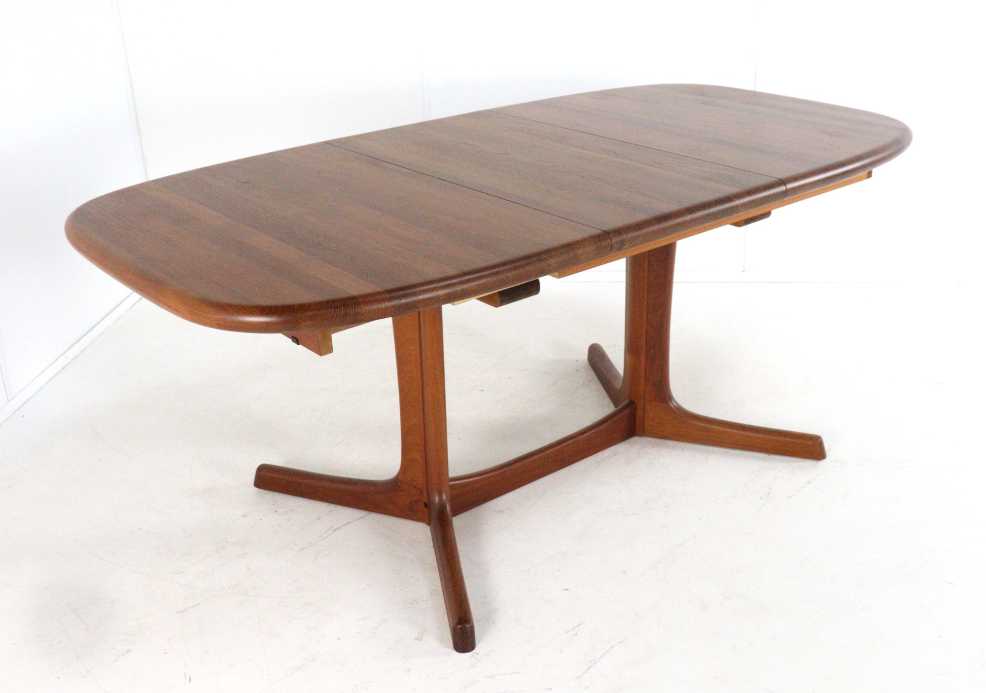 dyrlund Ovalen 1x Verlengbare Eettafel Massief Teak Vintage Deens image 17