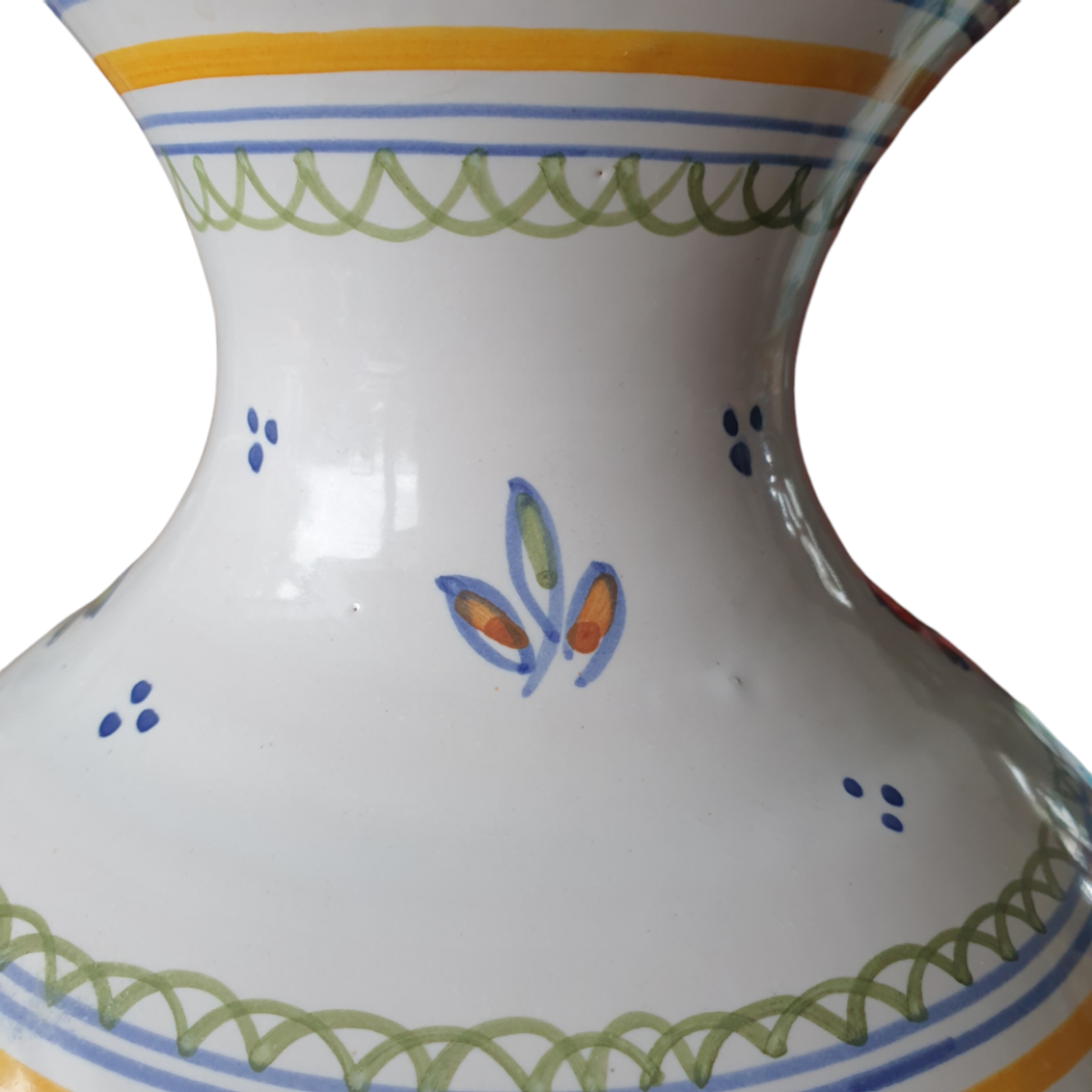 Vintage Talavera Spaans Aardewerk Vaas Prachtig Beschilderd image 6