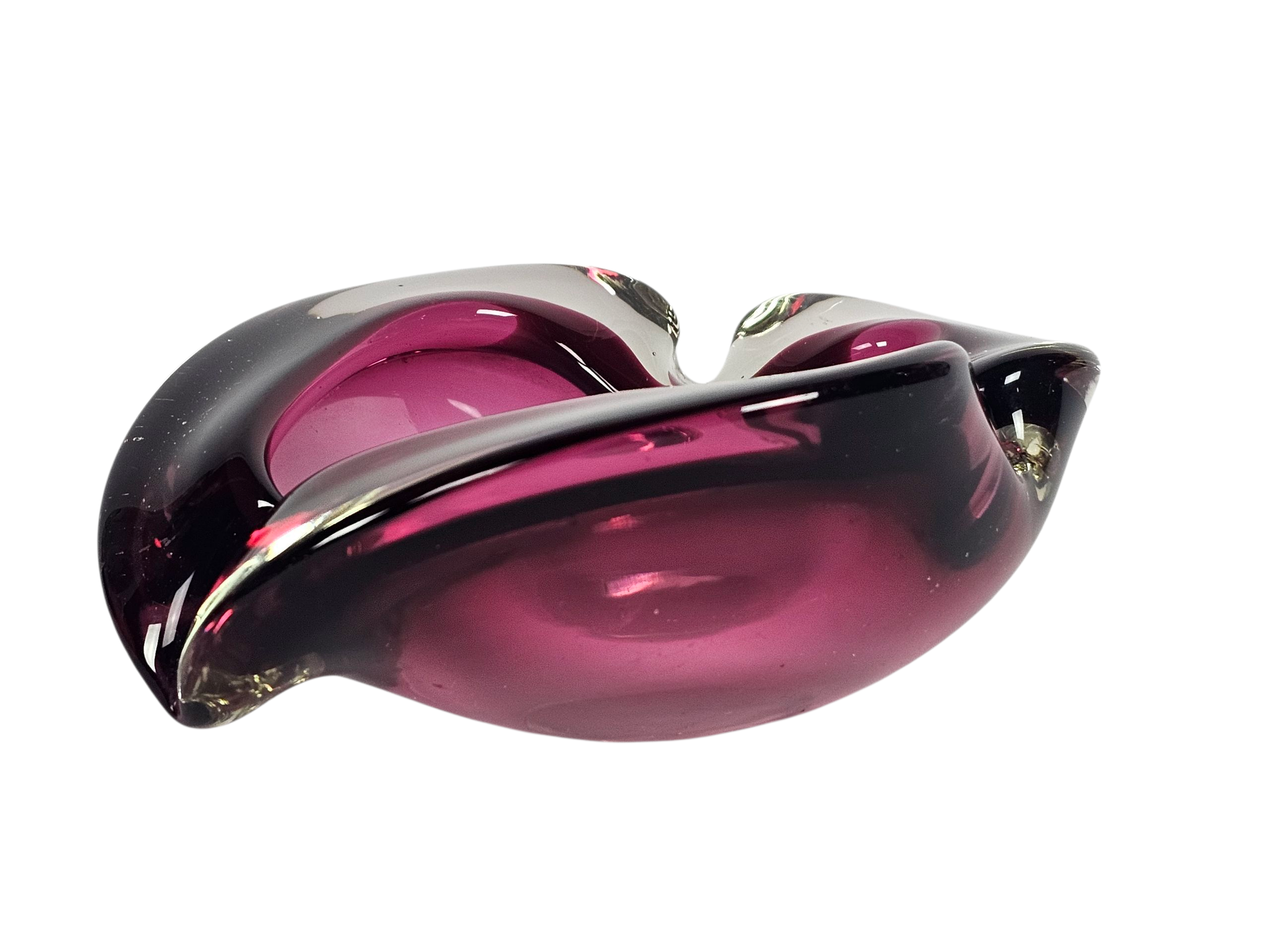 Murano - Sommerso - Flavio Poli - Sommerso - Transparant - Roze - Paars - 70's image 7