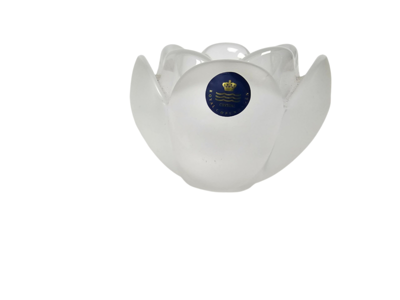 Holmegaard - Designer Torben Jorgensen - Model Lotus Bloem - Waxinelicht Houder - 1990's image 3