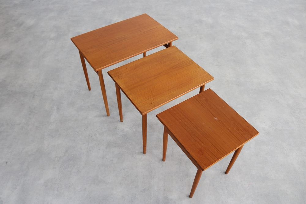 Vintage Nesting Tables | Bijzettafels | Teak | Zweeds image 7