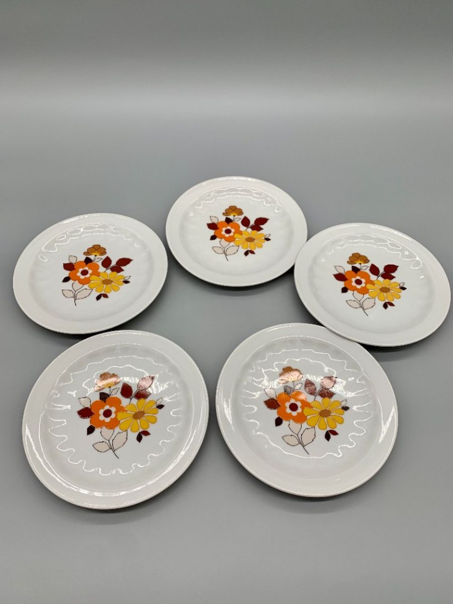 Set Gebaksbordjes W. Germany 60's 5 Stuks image 5