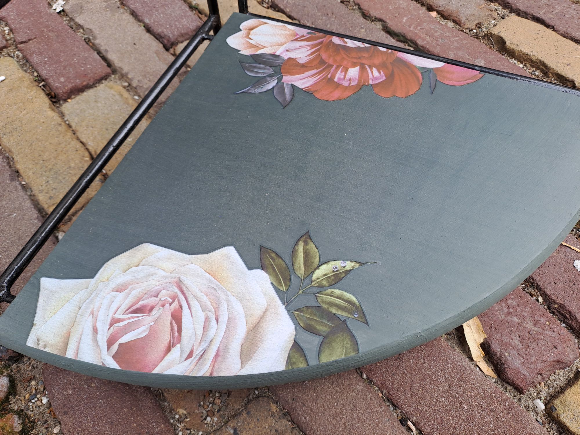 Etagiere - Plantentafel - Hoekkast - Groen-bloemen image 7