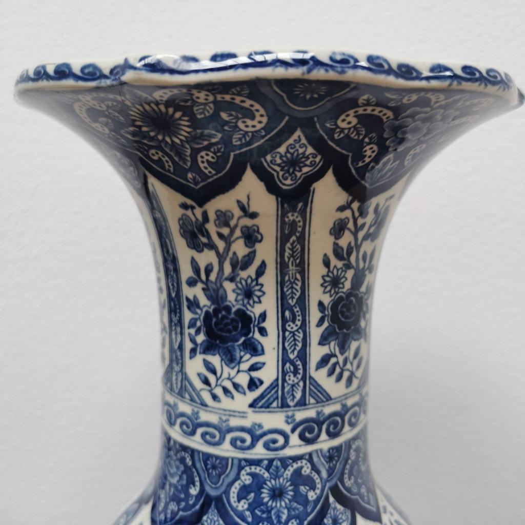 Vintage Delftsblauwe Vaas Tulpvaas Porselein image 6