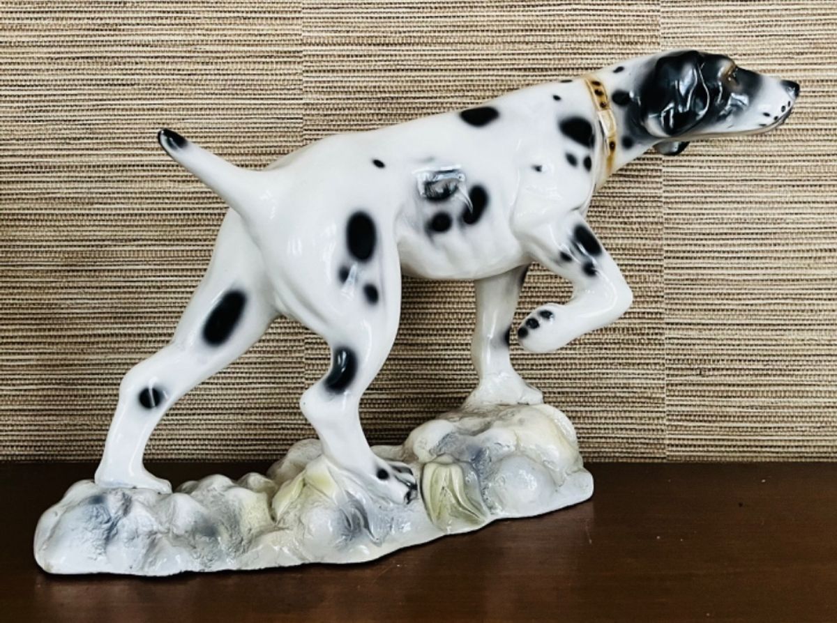 Grote Vintage Pointer Jacht Hond Keramiek image 7