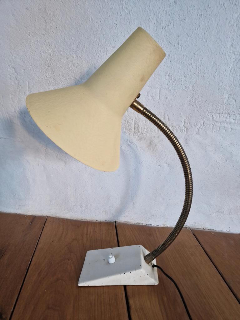 Sis Light Duits Vintage Bureau Lamp Jaren 50 Geel. image 8