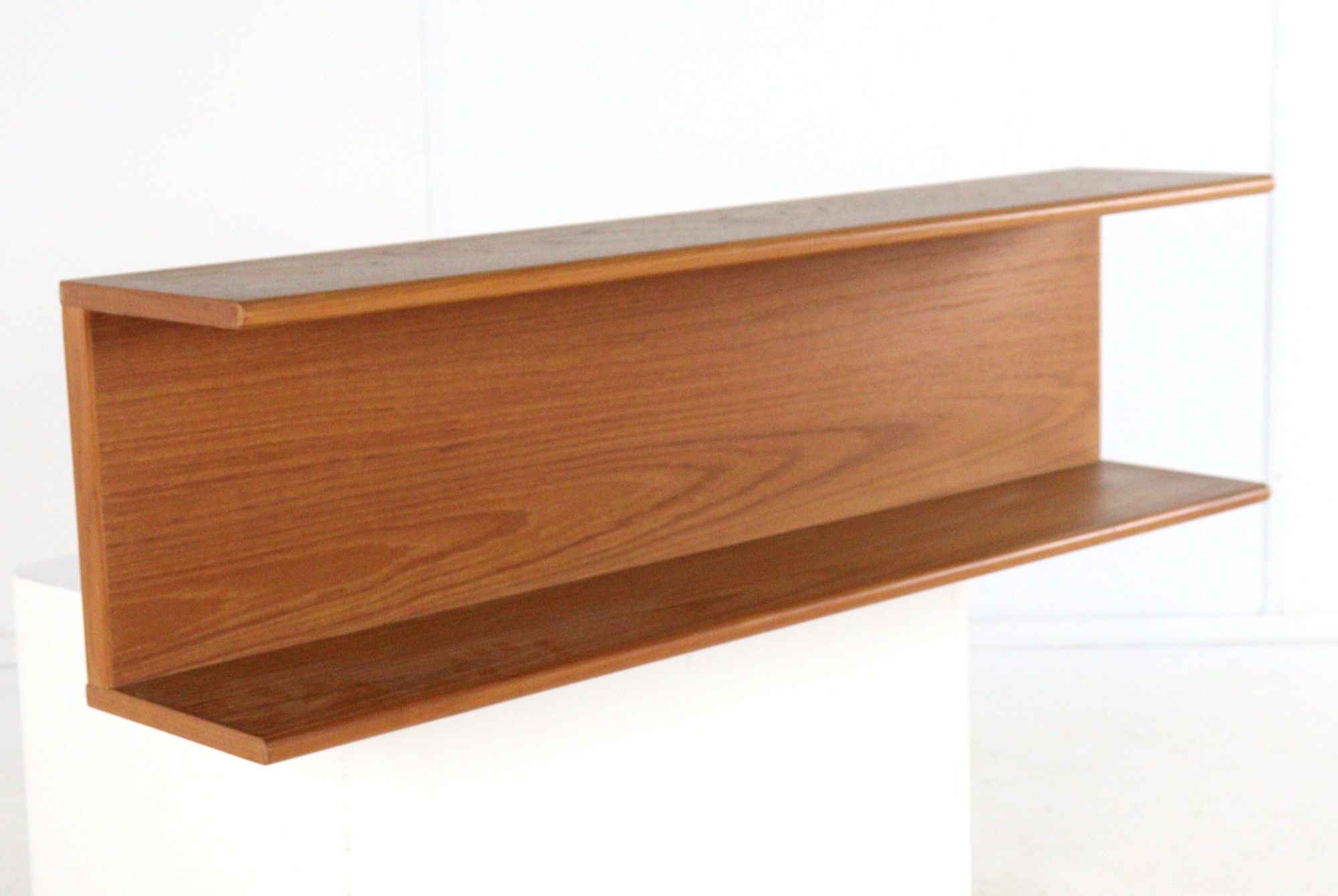 Deens Massief Teak Wandplank Vintage image 5