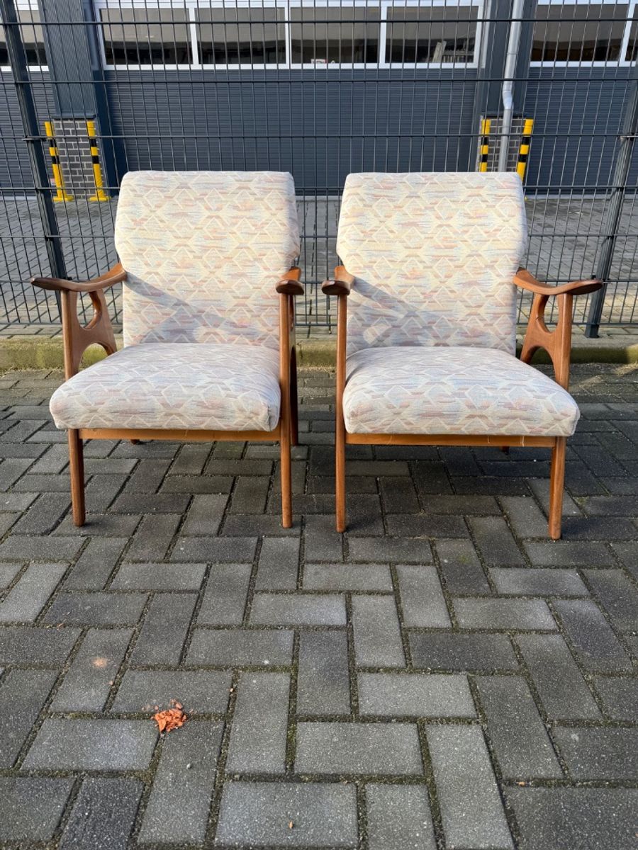 Set Van 2 Vintage Relax Stoelen image 10