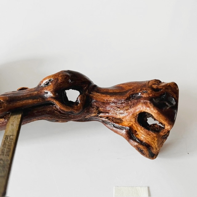 Vintage Franse Laurent Siret Kurkentrekker 1 Wortelhout Wijnrank 1930’s image 4