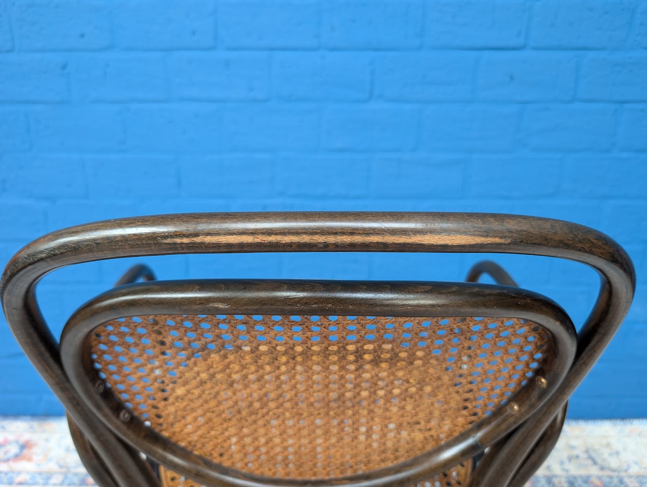 7x Vintage Rotan Stoelen, Model 215r, Thonet image 21