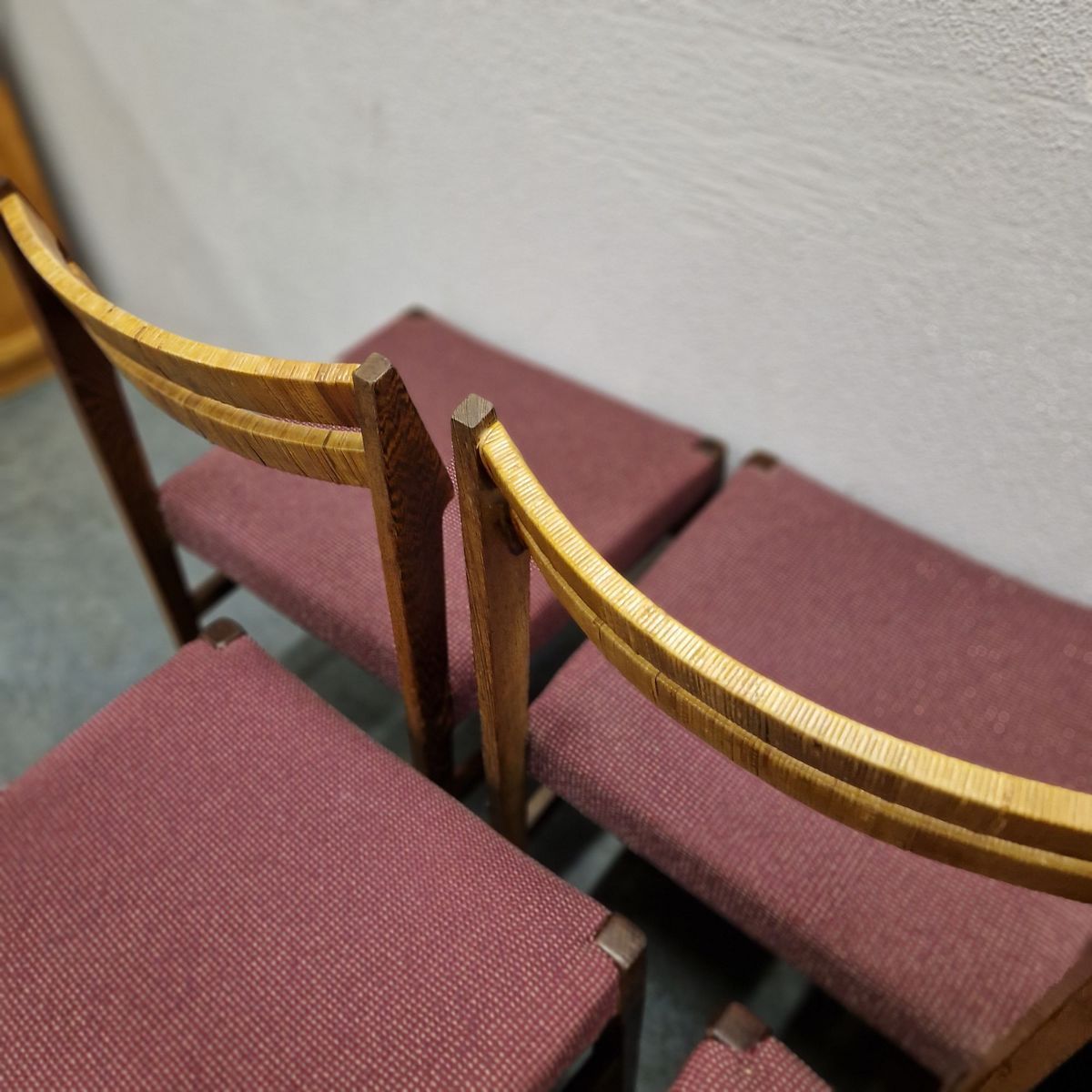 Set Van 6 Vintage Stoelen Eetkamerstoelen Jaren 60 Jaren 70 image 11