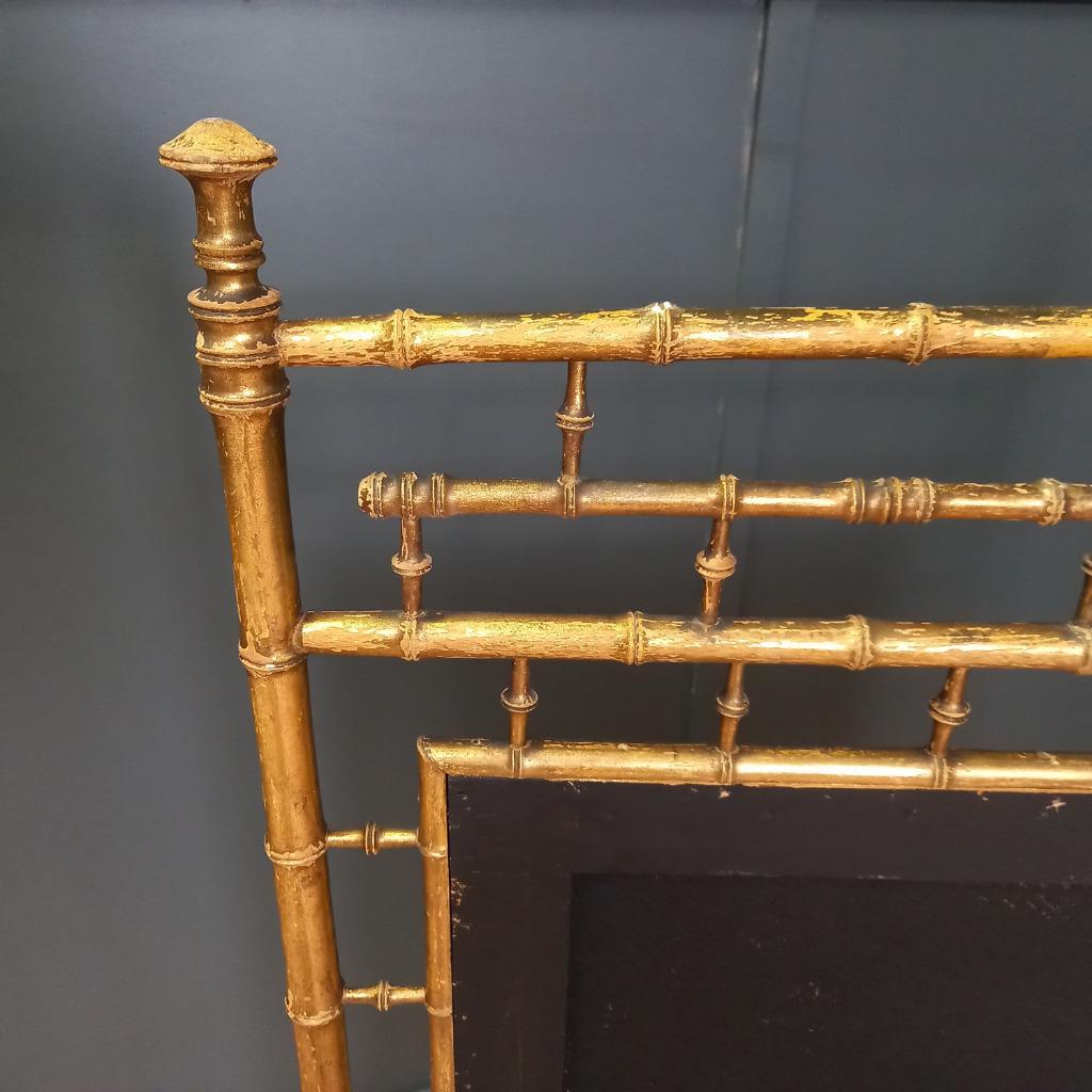 Schitterende Sleets Verguld Antiek Haardscherm image 5