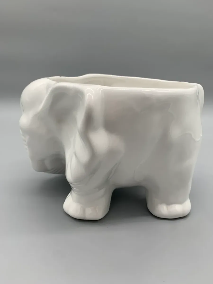 Grote Bloempot Olifant Wit image 6